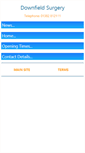 Mobile Screenshot of downfieldsurgery.co.uk